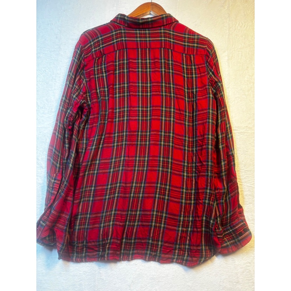 Lauren Ralph Lauren Red Plaid Button-Down Shirt - Picture 6 of 10